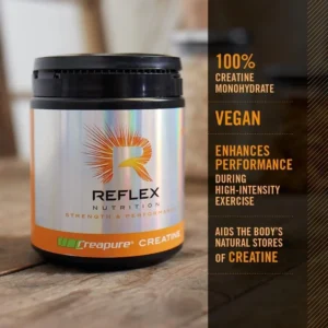 Reflex Creapure® Creatine 250 g – Créatine Pure Allemande Elite Nutrition Maroc