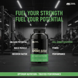 Amino 2222 320 Caps – Acides Aminés Complet USA Elite Nutrition Maroc