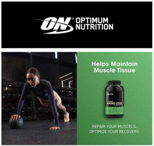 Amino 2222 320 Caps – Acides Aminés Complet USA Elite Nutrition Maroc