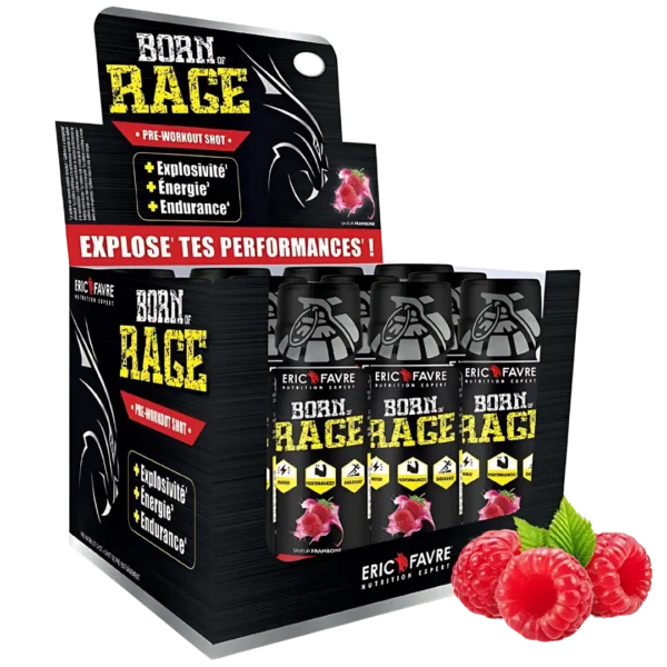 Born of rage shot preworkout  Display de 12 unités